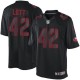 Men Nike San Francisco 49ers &42 Ronnie Lott Elite Black Impact NFL Jersey