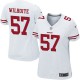 Women Nike San Francisco 49ers &57 Michael Wilhoite Elite White NFL Jersey