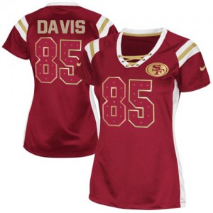 Femmes Nike San Francisco 49ers # 85 Vernon Davis élite rouge lui projet Shimmer NFL Maillot Magasin Femmes Nike San Francisco 49ers # 85 Vernon Davis élite rouge lui projet Shimmer NFL Maillot Magasin