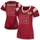 Women Nike San Francisco 49ers &85 Vernon Davis Elite Red Draft Him Shimmer NFL Jersey