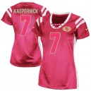 Women Nike San Francisco 49ers &7 Colin Kaepernick Elite Pink Draft Him Shimmer NFL Jersey