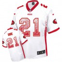 Men Nike San Francisco 49ers &21 Frank Gore Elite White Drift Fashion NFL Jersey
