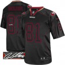 Men Nike San Francisco 49ers &81 Anquan Boldin Elite Lights Out Black Autographed NFL Jersey