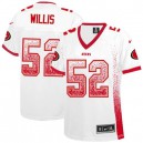 Women Nike San Francisco 49ers &52 Patrick Willis Elite White Drift Fashion NFL Jersey