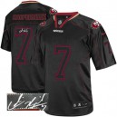 Men Nike San Francisco 49ers &7 Colin Kaepernick Elite Lights Out Black Autographed NFL Jersey