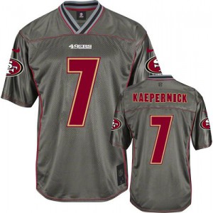 Nike de jeunesse San Francisco 49ers # 7 Colin Kaepernick Élite gris Vapor NFL Maillot Magasin Nike de jeunesse San Francisco 49ers # 7 Colin Kaepernick Élite gris Vapor NFL Maillot Magasin