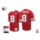 Mitchell and Ness San Francisco 49ers &8 Steve Young Authentic Red Team Color 75TH Patch Throwback Autographed NFL Jersey