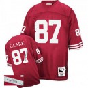 Mitchell and Ness San Francisco 49ers &87 Dwight Clark Authentic Red Throwback Autographed NFL Jersey
