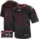 Men Nike San Francisco 49ers &21 Frank Gore Elite Lights Out Black Autographed NFL Jersey