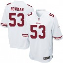 Youth Nike San Francisco 49ers &53 NaVorro Bowman Elite White NFL Jersey