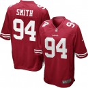 Youth Nike San Francisco 49ers &94 Justin Smith Elite Red Team Color NFL Jersey