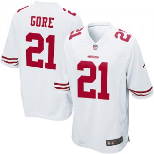 Nike de jeunesse San Francisco 49ers # 21 Frank Gore Élite blanc NFL Maillot Magasin