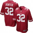 Youth Nike San Francisco 49ers &32 Kendall Hunter Elite Red Team Color NFL Jersey