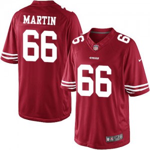 Nike de jeunesse San Francisco 49ers # 66 Marcus Martin Élite rouge couleur NFL maillot de Team Nike de jeunesse San Francisco 49ers # 66 Marcus Martin Élite rouge couleur NFL maillot de Team
