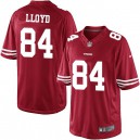 Youth Nike San Francisco 49ers &84 Brandon Lloyd Elite Red Team Color NFL Jersey