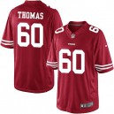 Youth Nike San Francisco 49ers &60 Brandon Thomas Elite Red Team Color NFL Jersey