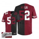 Men Nike San Francisco 49ers &52 Patrick Willis Elite Team/Alternate Two Tone Autographed NFL Jersey