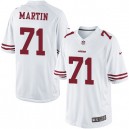 Youth Nike San Francisco 49ers &71 Jonathan Martin Elite White NFL Jersey