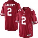 Youth Nike San Francisco 49ers &2 Blaine Gabbert Elite Red Team Color NFL Jersey