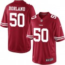 Youth Nike San Francisco 49ers &50 Chris Borland Elite Red Team Color NFL Jersey