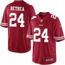 Youth Nike San Francisco 49ers &24 Antoine Bethea Elite Red Team Color NFL Jersey