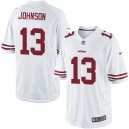 Youth Nike San Francisco 49ers &13 Steve Johnson Elite White NFL Jersey
