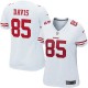 Women Nike San Francisco 49ers &85 Vernon Davis Elite White NFL Jersey