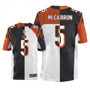 Hommes Nike Cincinnati Bengals # 5 AJ McCarron Élite Team/route deux tonnes NFL Maillot Magasin Hommes Nike Cincinnati Bengals # 5 AJ McCarron Élite Team/route deux tonnes NFL Maillot Magasin