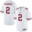 Youth Nike San Francisco 49ers &2 Blaine Gabbert Elite White NFL Jersey