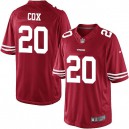 Youth Nike San Francisco 49ers &20 Perrish Cox Elite Red Team Color NFL Jersey