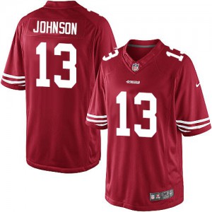 Nike de jeunesse San Francisco 49ers # 13 Steve Johnson élite rouge équipe NFL Maillot Magasin de couleur Nike de jeunesse San Francisco 49ers # 13 Steve Johnson élite rouge équipe NFL Maillot Magasin de couleur