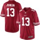Youth Nike San Francisco 49ers &13 Steve Johnson Elite Red Team Color NFL Jersey