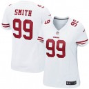 Women Nike San Francisco 49ers &99 Aldon Smith Elite White NFL Jersey
