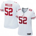 Women Nike San Francisco 49ers &52 Patrick Willis Elite White NFL Jersey