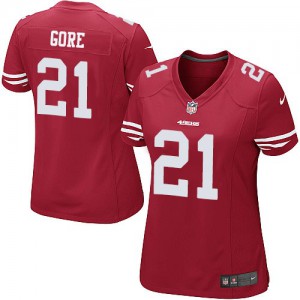 Femmes Nike San Francisco 49ers # 21 Frank Gore élite rouge équipe NFL Maillot Magasin de couleur Femmes Nike San Francisco 49ers # 21 Frank Gore élite rouge équipe NFL Maillot Magasin de couleur