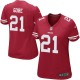 Women Nike San Francisco 49ers &21 Frank Gore Elite Red Team Color NFL Jersey