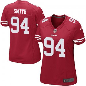 Femmes Nike San Francisco 49ers # 94 Justin Smith élite rouge équipe NFL Maillot Magasin de couleur Femmes Nike San Francisco 49ers # 94 Justin Smith élite rouge équipe NFL Maillot Magasin de couleur