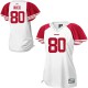 Reebok San Francisco 49ers &80 Jerry Rice White Women Field Flirt Premier EQT Throwback NFL Jersey