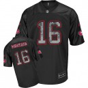 Reebok San Francisco 49ers &16 Joe Montana Authentic Sideline Black United Throwback NFL Jersey