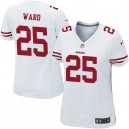Women Nike San Francisco 49ers &25 Jimmie Ward Elite White NFL Jersey