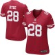Women Nike San Francisco 49ers &28 Carlos Hyde Elite Red Team Color NFL Jersey