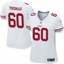 Women Nike San Francisco 49ers &60 Brandon Thomas Elite White NFL Jersey