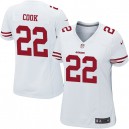 Women Nike San Francisco 49ers &22 Chris Cook Elite White NFL Jersey