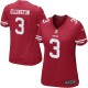 Women Nike San Francisco 49ers &3 Bruce Ellington Elite Red Team Color NFL Jersey