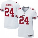 Women Nike San Francisco 49ers &24 Antoine Bethea Elite White NFL Jersey