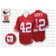 Mitchell and Ness San Francisco 49ers &42 Ronnie Lott Authentic Red Team Color Throwback NFL Jersey