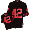 Mitchell and Ness San Francisco 49ers &42 Ronnie Lott Authentic Black Throwback NFL Jersey