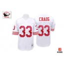 Mitchell and Ness San Francisco 49ers &33 Roger Craig Authentic White Throwback NFL Jersey