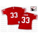 Mitchell and Ness San Francisco 49ers &33 Roger Craig Authentic Red Team Color Throwback NFL Jersey