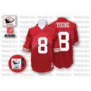 Mitchell and Ness San Francisco 49ers &8 Steve Young Authentic Red Team Color Throwback NFL Jersey